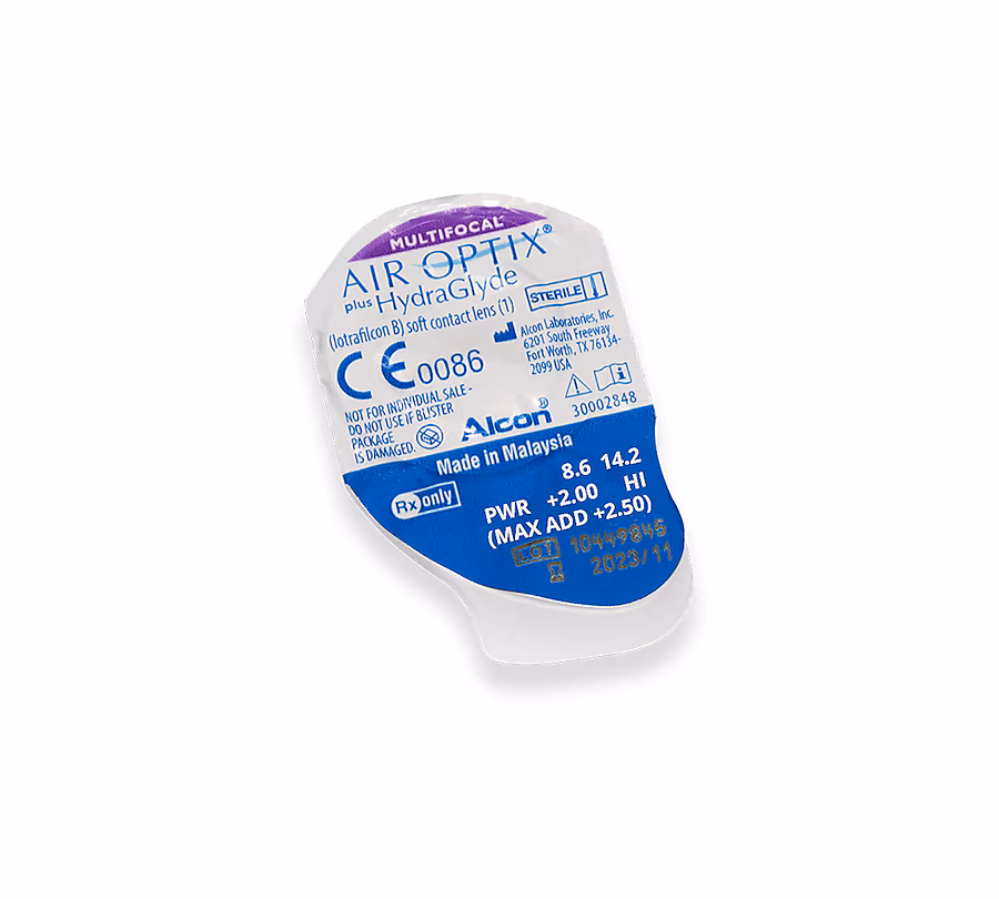 Lentes de Contacto Air Optix Plus HydraGlyde para Presbicia