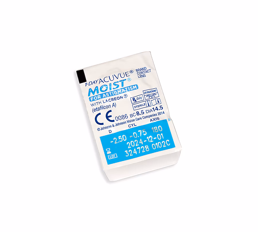 Lentes de Contacto Acuvue 1 Day Moist para Astigmatismo